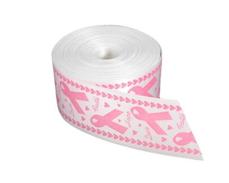 Satin Pink Ribbon By The Yard Wholesale Breast Cancer Fundraising