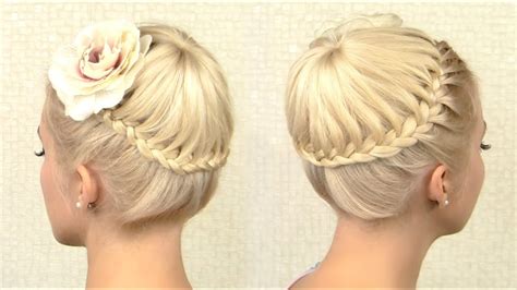 Https://techalive.net/hairstyle/crown Braid Tutorial Prom Updo Hairstyle For Medium Long Hair