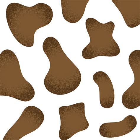 Brown Cow Animal Print Vinyl Carpet Tenstickers