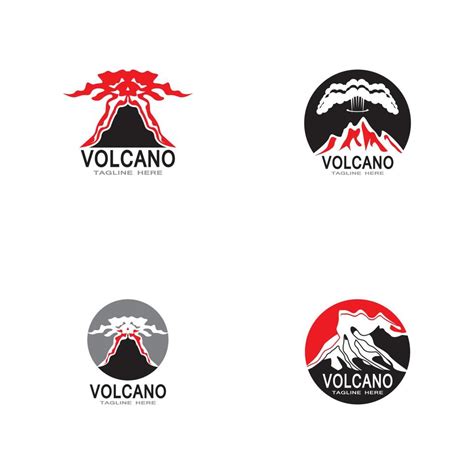 Volcano Eruption Logo Vector Illustration 4746272 Vector Art At Vecteezy