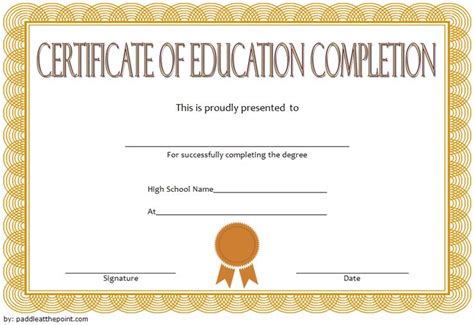 Continuing Education Certificate Template 1 Templates