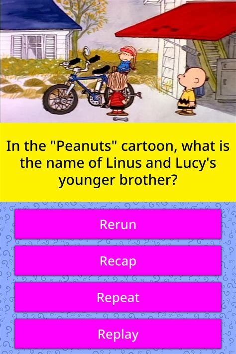 In The Peanuts Cartoon What Is Trivia Answers Quizzclub