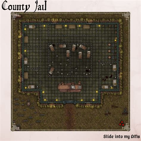 Create Your Own World Dungeon Maps County Jail Game Master