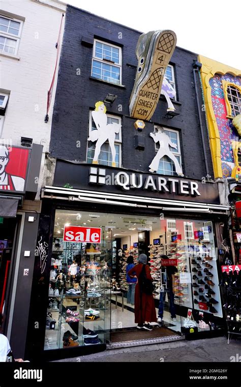 Quarter Shoe Store In Camden Town London United Kingdom Stock Photo