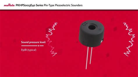 Pkhps0013e40 Series Pin Type Piezoelectric Sounders Youtube