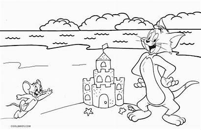 Jerry Tom Coloring Pages Beach Cool2bkids Printable
