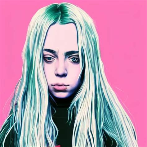 Beautiful Illustration Of Billie Eilish Artstation Stable Diffusion