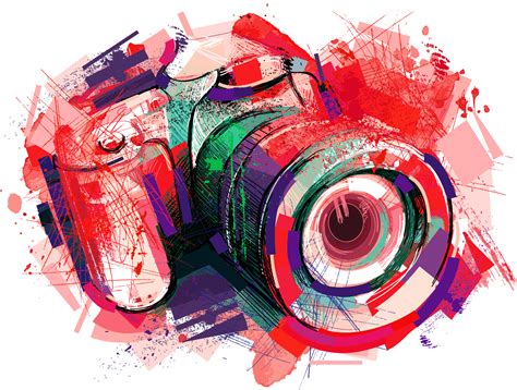Download Camera Photography Watercolor Painting Watercolor Camera Art Png Clipart Png Download