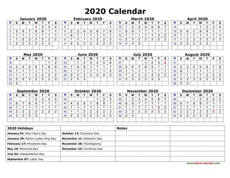 2020 Calendar With Bank Holidays Printable Welcome For You To The
