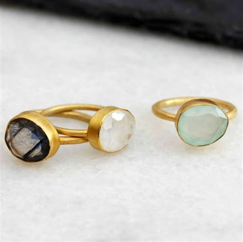 Semi Precious Statement Ring By Molly And Pearl