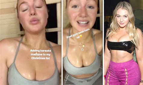Iskra Lawrence Instagram Model Spills Out Of Tiny Top As She Writhes