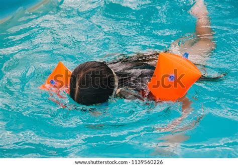 Little Girls Swimming Pool By Summer Stock Photo 1139560226 Shutterstock