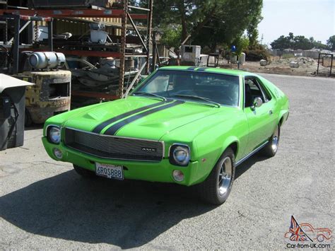 Small driver side bumps, so will need a. 1969 AMC AMX BIG BAD GREEN