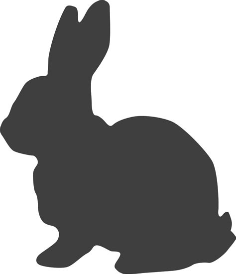 Easter Bunny Silhouette Clipart Full Size Clipart 5481049 Pinclipart