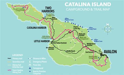 Catalina Island Has Five Campgrounds And Many Primitive Boatin Only