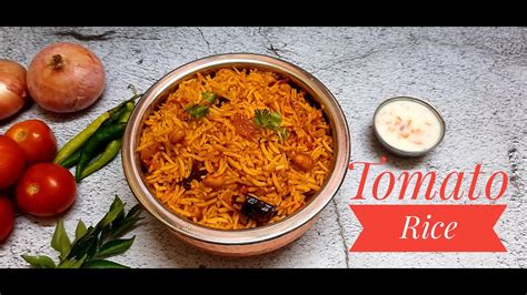 Tomato Rice Thakkali Sadam തക്കാളി സാദം Lunch Box Recipe Youtube