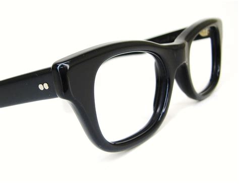 Reserved Vintage 50s Thick Black Nerd Glasses Eyeglasses Frame