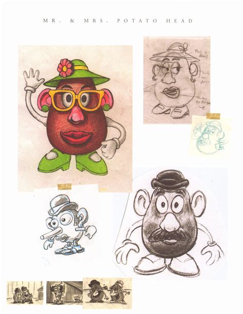 The Art Behind The Magic Mr And Mrs Potato Head From Disneypixars