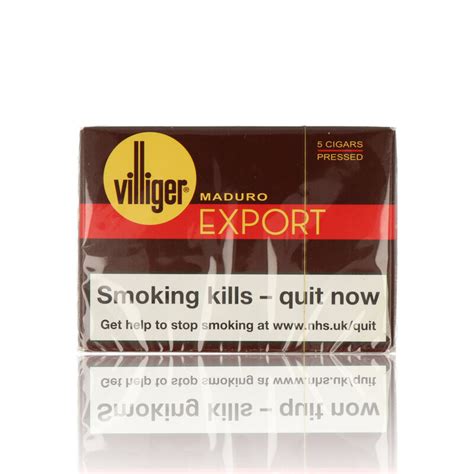 Villiger Export Maduro Square 5 Pressed Cigars