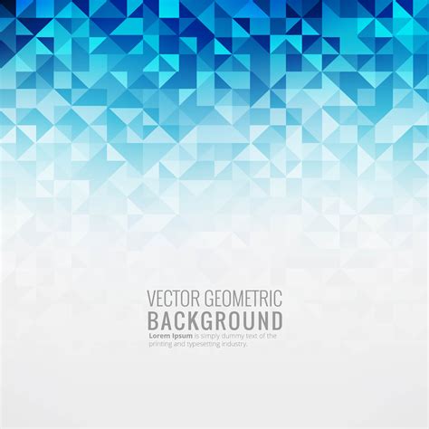 Abstract Blue Geometric Background Illustration Vector