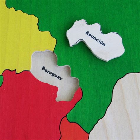 South America Wooden Map Puzzle Handmade Wooden Name Jigsaw Puzzles