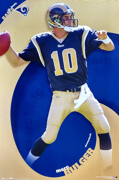 marc bulger ram power st louis rams qb nfl action poster costacos sports poster warehouse