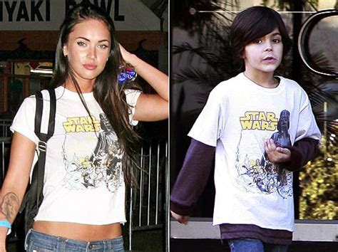 Double Take Megan Fox Takes Stepsons Tees For Herself