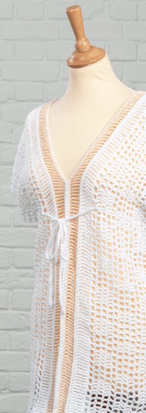easy peachy bikini cover up crochet pattern hanjan crochet