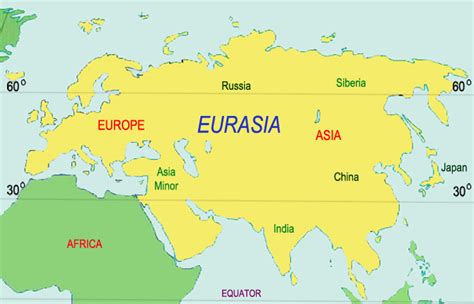 Mapa De Euroasia Simple Europa Y El Esquema Del Mapa De Asia Croquis Images