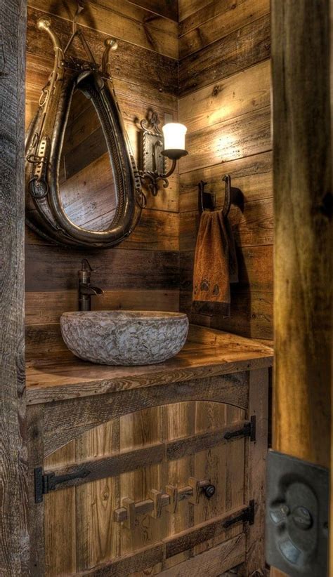 Rustic Cabin Bathroom Ideas Design Corral