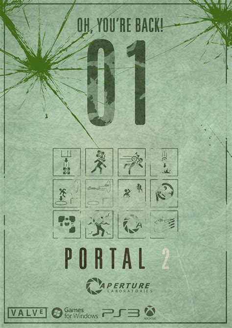 An Old Poster With The Words Portal On It And Some Type Of Text Above It