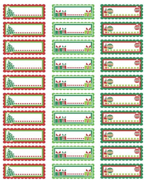 Christmas Labels Ready To Print In Return Address Labels