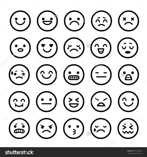 This was not possible with web. Vector icons of smiley faces emotion Cartoon | Emotion ...