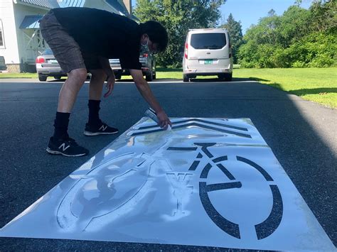 How To Paint Diy Sidewalk Stencils — Community Workshop