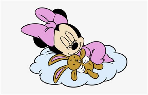 Baby Minnie Mouse Sleeping Free Transparent Png Download Pngkey