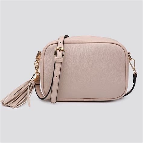 Vegan Leather Nude Crossbody Bag Julia Rose Gifts And Accessories