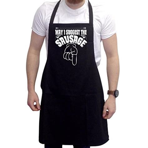 Bbq Apron Funny Aprons For Men May I Suggest Barbecue Grill Kitchen