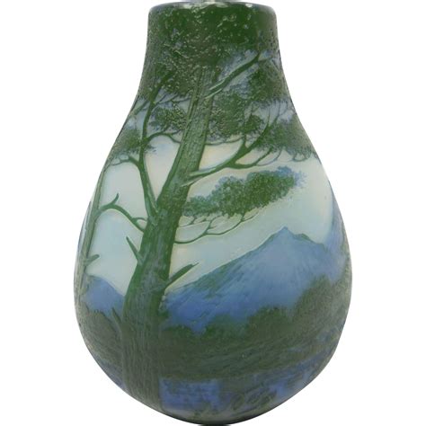 French Cameo Glass Vase By Devez From Antiquegal On Ruby Lane