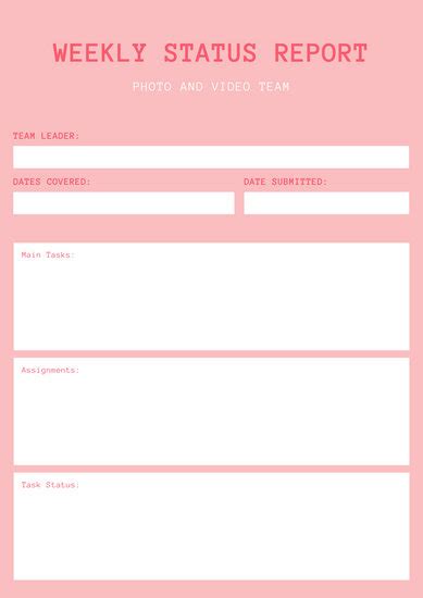 Customize 23 Weekly Report Templates Online Canva