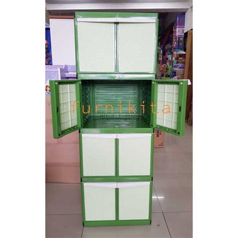 Lemari plastik akako 4 susun jumbo. Jual Lemari Plastik Susun 4 Rotan Minimalis Murah Juni ...