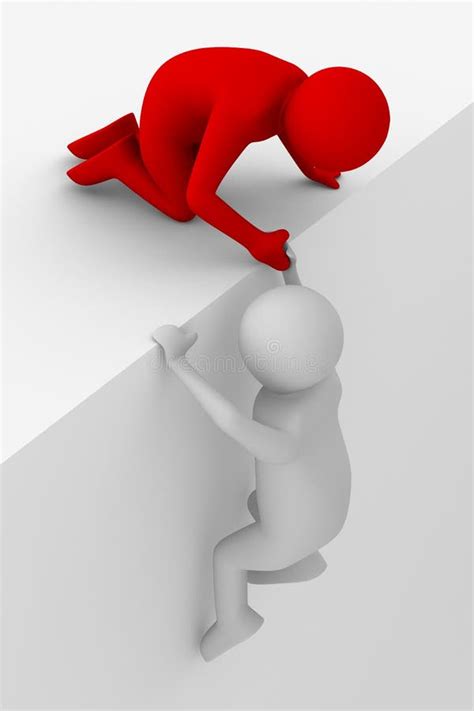 Help In A Difficult Situation Stock Illustration Illustration Of