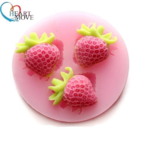Heartmove 1pcs Strawberry Chocolate Candy Jello Silicon Mold Mould Cake