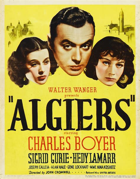 Algiers 1938 Algiers Film Old Movie Posters