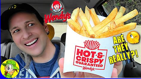 Wendys 👧 New Hot And Crispy Fries Review 🆕 🍟 Are They Though 🤔 Peep