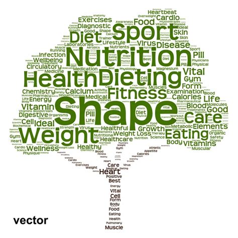 Nutrition Health Words Cloud — Stock Vector © Design36 88926760