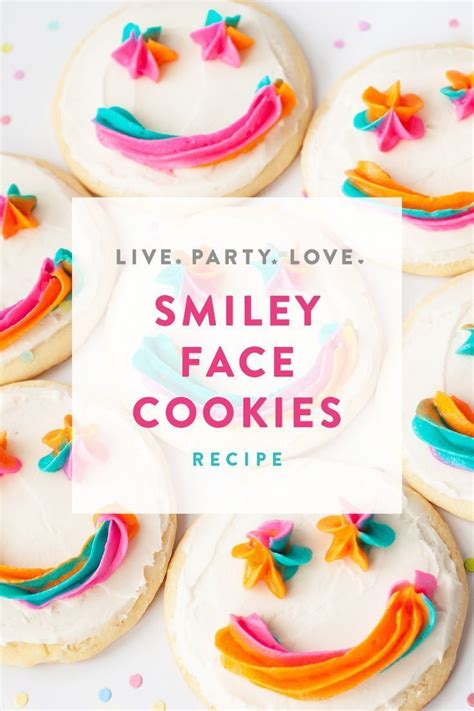 Smiley Face Cookies Frosted Sugar Cookie Recipe Recipe Cookie Bar