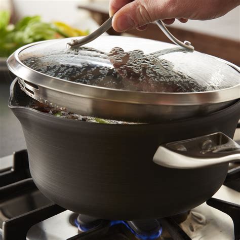 However, if the cookware is maintained. Calphalon Contemporary Nonstick 3.5-qt. Pour and Strain ...