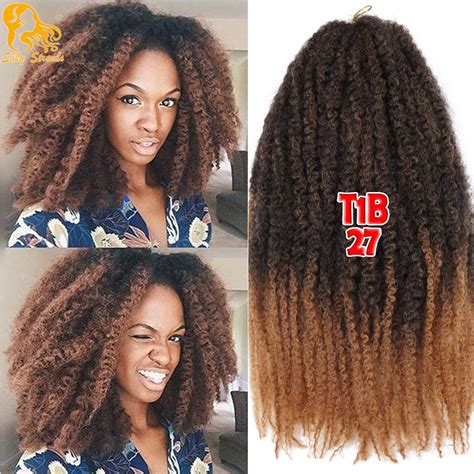 Afro Kinky Braiding Hair Short Curly Crochet Hair Extensions Synthetic Bohemian Clamoerland