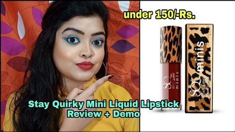 Stay Quirky Mini Liquid Lipstick Review Demo 😘 Simply Pretty😘 Youtube