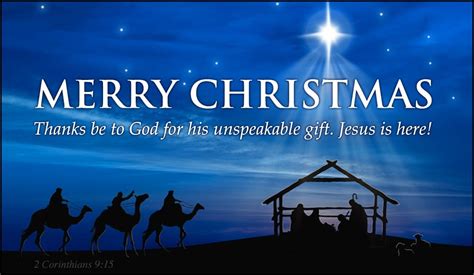 Merry Christmas Unspeakable Gift Ecard Free Christmas Cards Online